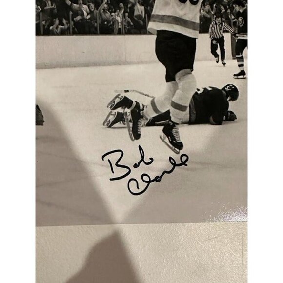 Bob Clarke signed autographed Philadelphia Flyers Celebration 8x10 Photo JSA - Picture 2 of 3
